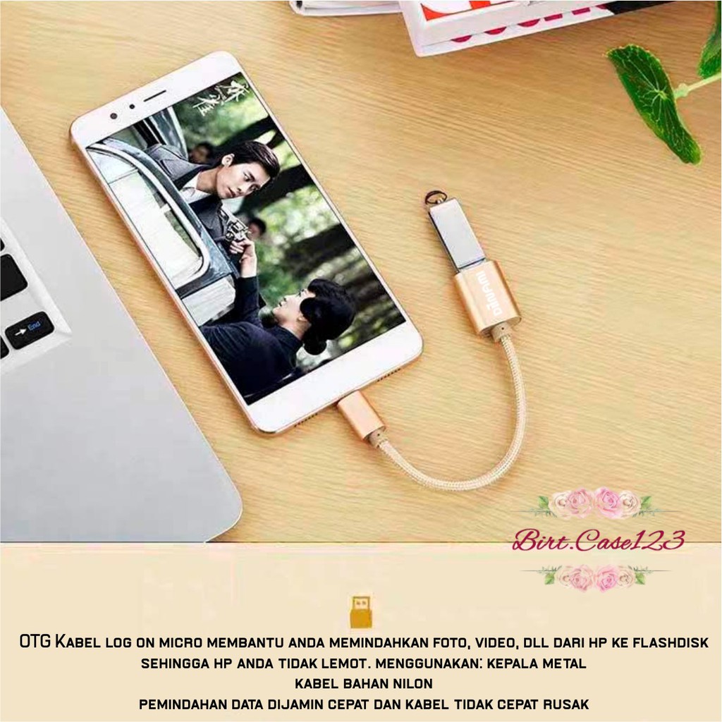 BM074 Kabel otg DIINAMI micro dan tipe c usb fast translit data anti lelet bahan metal usb 3.0 BC5689