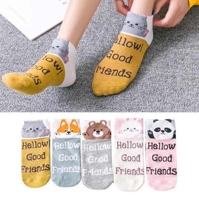 Kaos Kaki Socks Wanita Karakter Motif Cute Lucu Unik Import SHC03