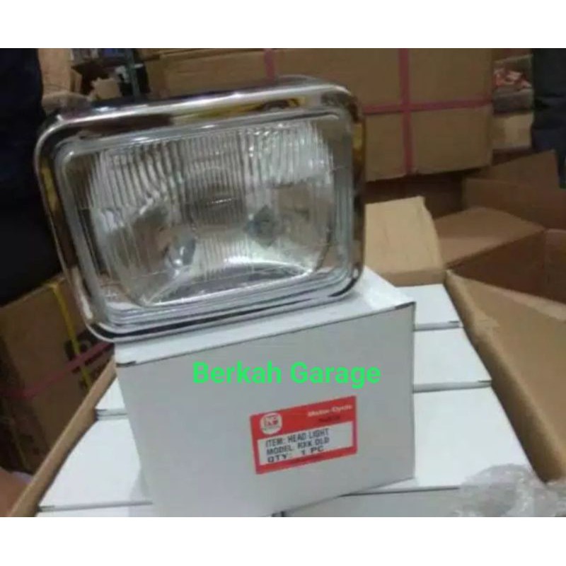 Reflektor Plus Lampu Depan Rx-King Old Hitam Crum