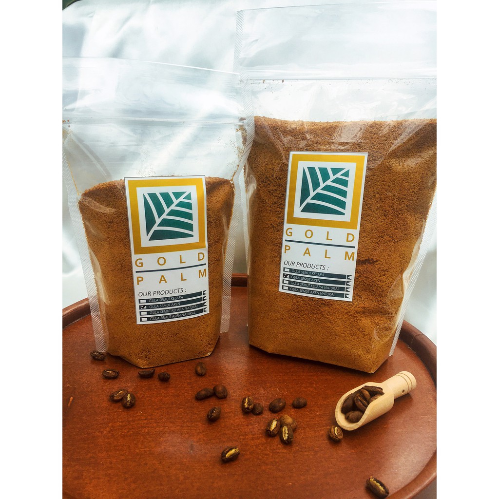 

Arenga Palm Sugar/ Gula Semut Aren 500gr-1000gr Kemasan Standing Pouch