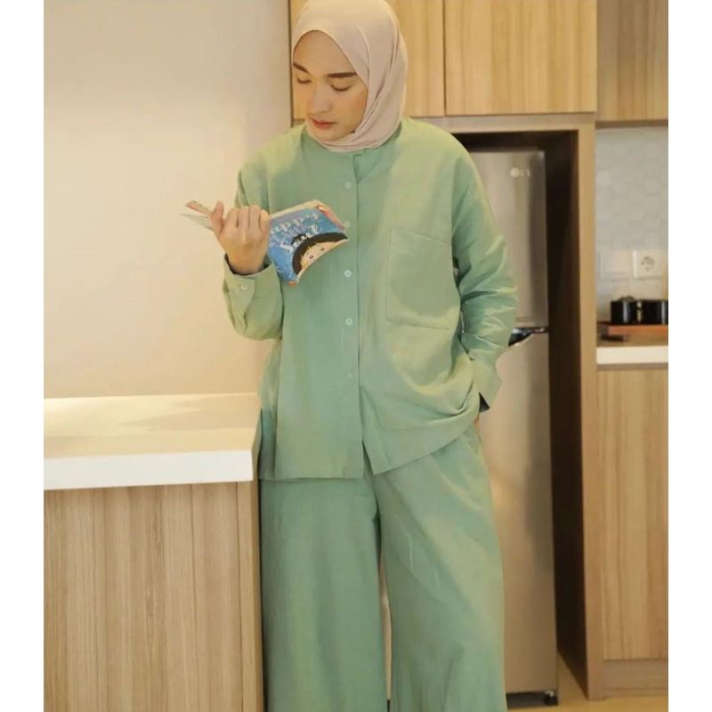 Linen Set Culotte by Masa Official