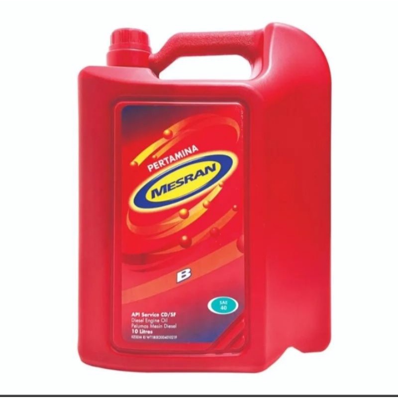 OLI PERTAMINA MESRAN B40 galon 10 liter