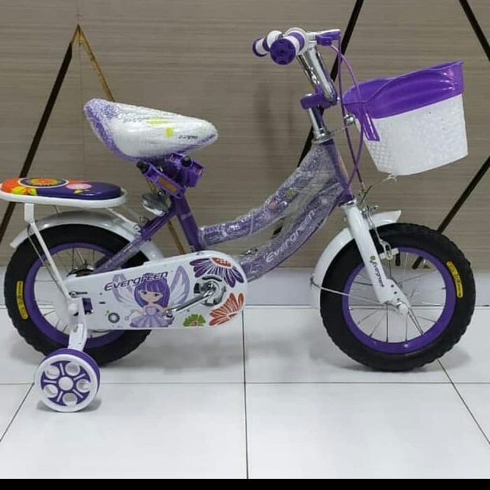 Jual Sepeda Anak Perempuan Mini 12 Evergreen Daisy Murah