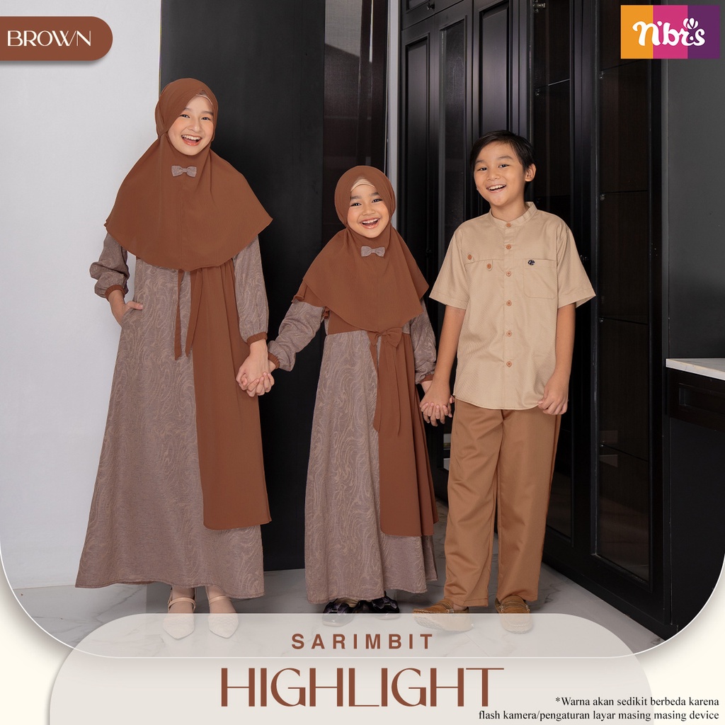 Nibras Sarimbit HIGHLIGHT BROWN Baju Couple Lebarana 2022 Model Terbaru by NBRS Simple dan Fashionable