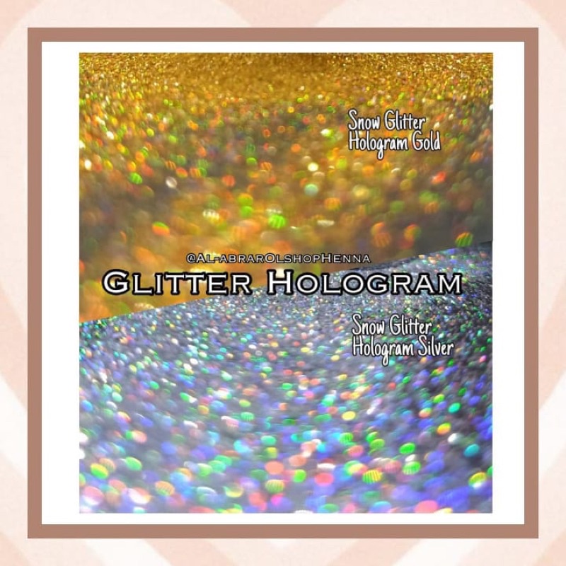Glitter Hologram Halus | Bubuk Glitter hologram