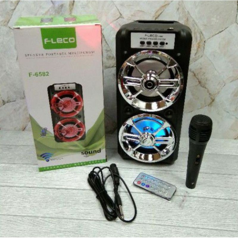 SPEAKER KARAOKE BLUETOOTH MIC FLECO F6582/F6582