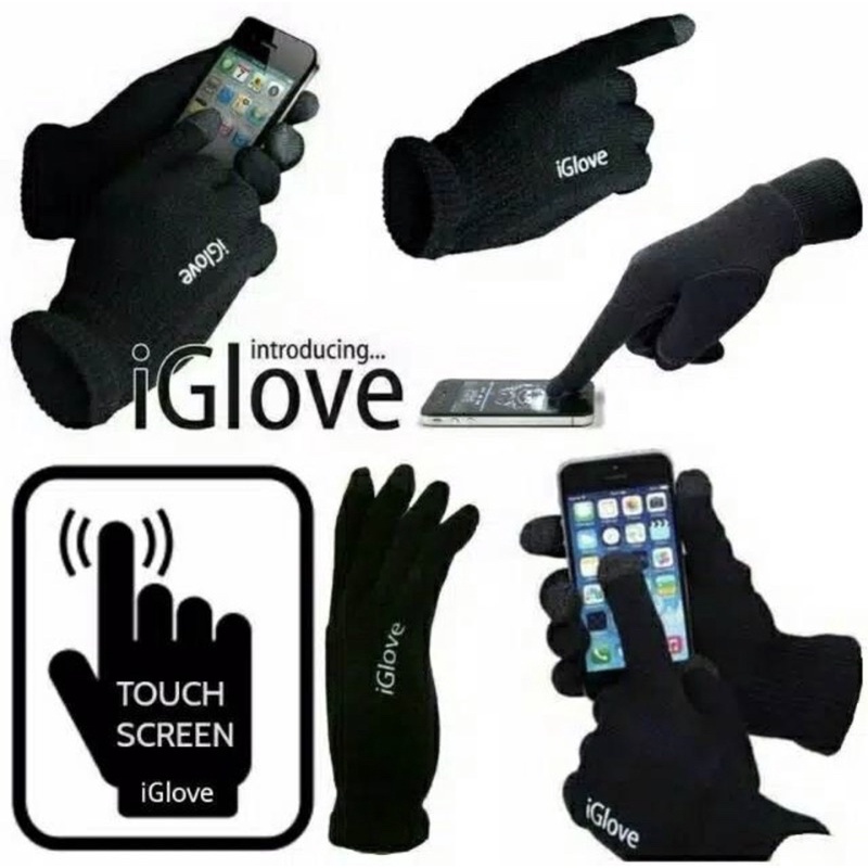 Sarung Tangan iGlove /  Sarung Tangan Touch Screen HP Layar Sentuh Tablet / TouchScreen Gloves Sarung Tangan Import / TV-71