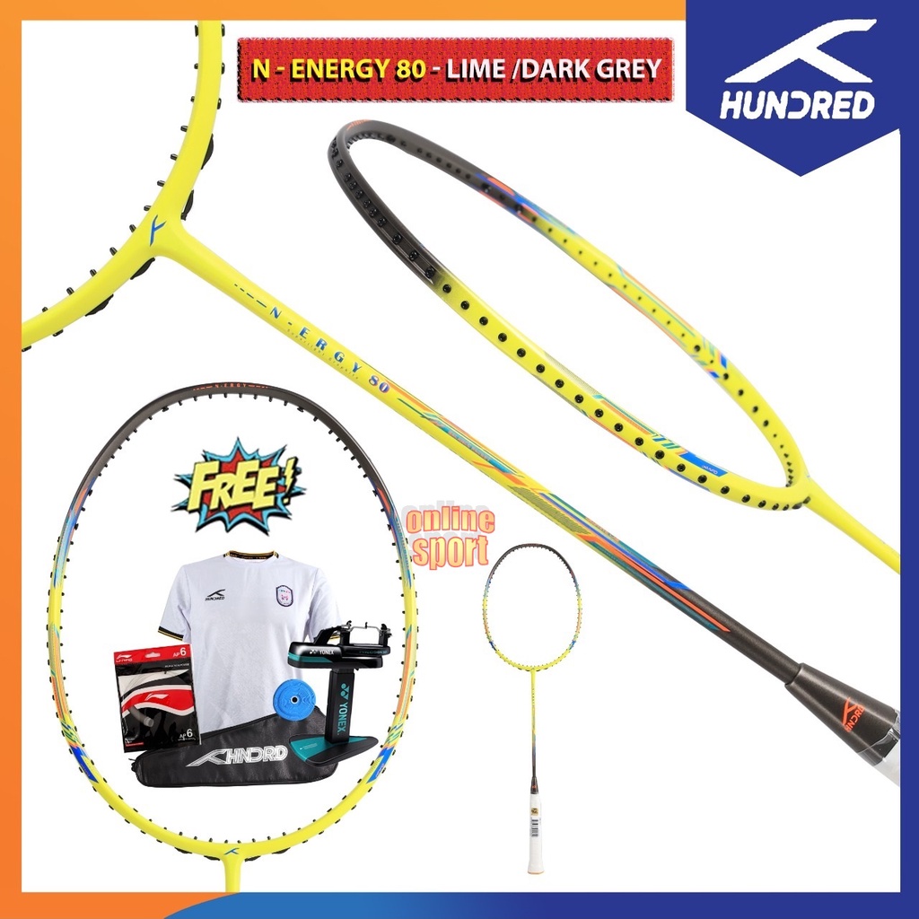 HUNDRED HNDRD N Ergy 80 Energy 80 Raket Badminton Bulutangkis