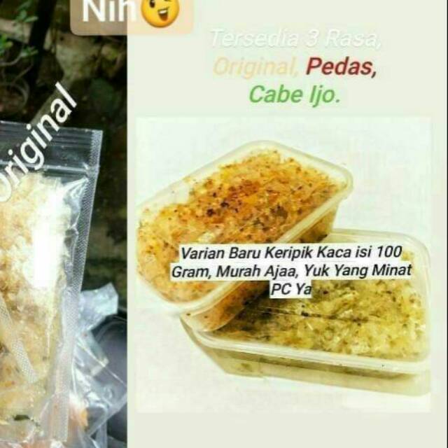

Keripik Kaca 100 Gram