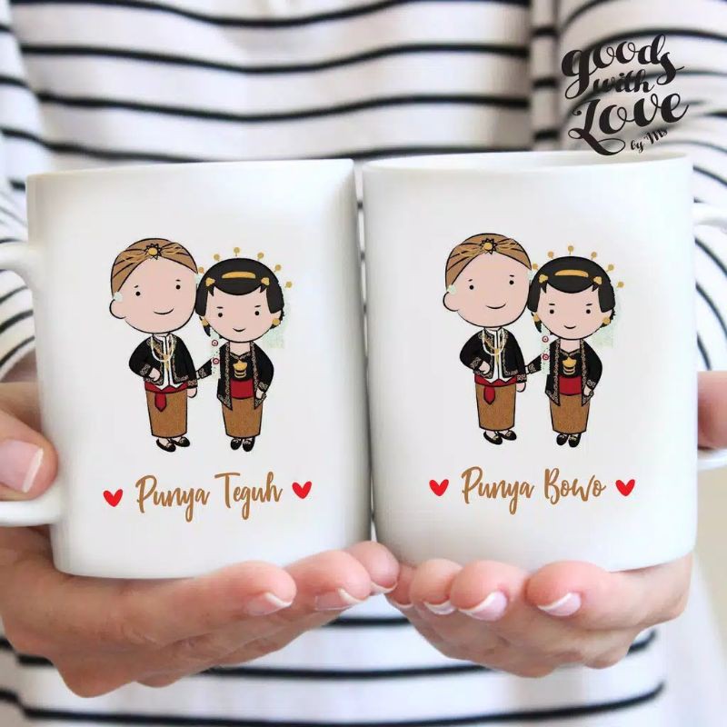 ASTONE Souvenir Kado Hadiah Ulang Tahun Aniversary pernikahan Ultah Bayi Gelas Mug Keramik Wisuda
