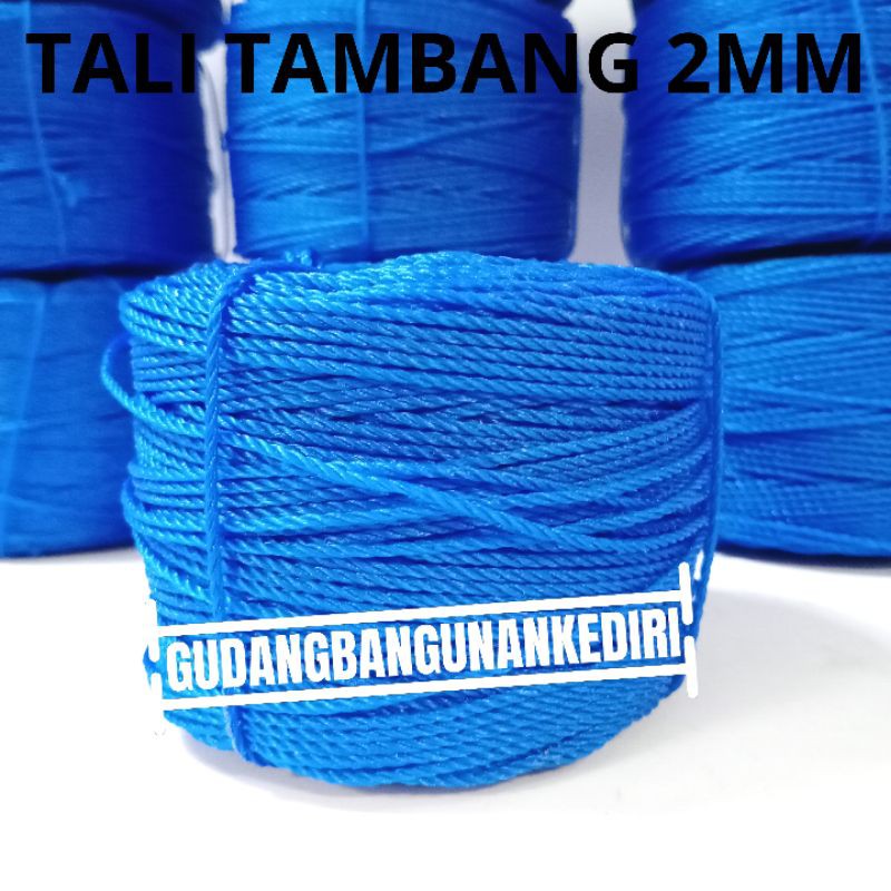 [TERLENGKAP] Tali tambang 2mm / tambang PE 2 mm cap / tali tampar 2mm cap roda ikan +/- 150 METER