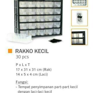 Rako rak komponen elektronik ada 3 varian 12, 24 dan 30 laci | Shopee