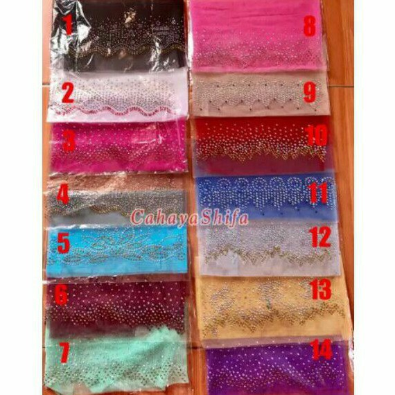 Daleman kerudung pesta inner payet tile diamond( inner pesta)