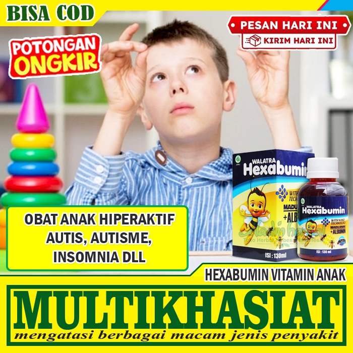 COD - Obat Anak Hiperaktif - Obat Anak Autisme Autis, Daya ingat menurun dll - Madu Anak Hexabumin 1