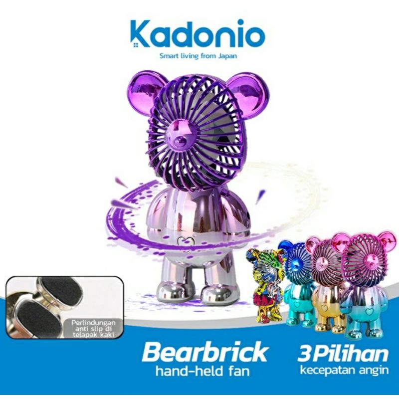 Kipas Angin BearBrick Kadanio Kipas Angin Portable Motif Beruang