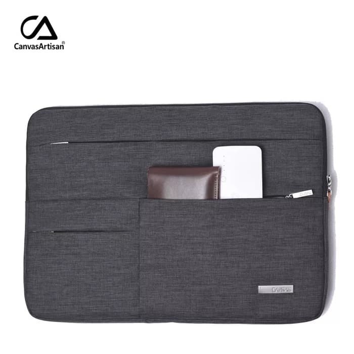 Tas Laptop Canvas Artisan Softcase Sleeve 13 14 inch