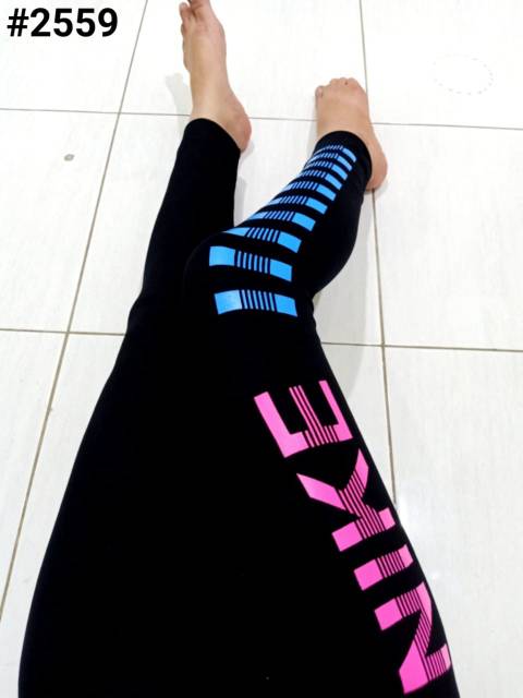 Elfashion Premium Legging Sport NK Bluepink