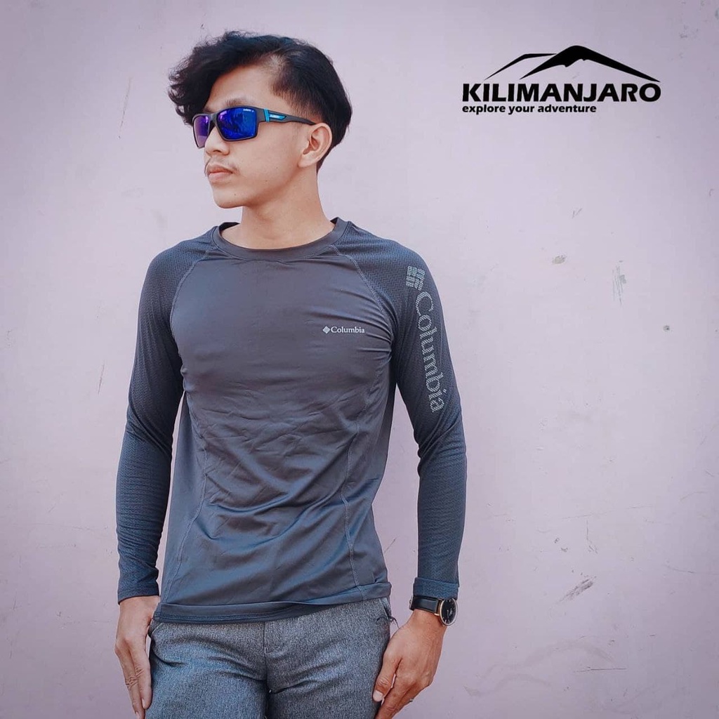 Baselayer Columbia OmniHEAT - Baju Hiking Quickdry - Baju Olah Raga - Baselayer columbia Omni Heat