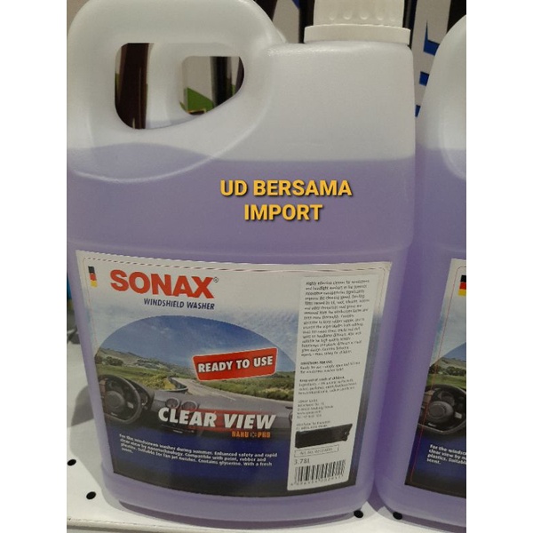 SONAX cairan air wiper kaca mobil wiper fluid ready to use 3.78ltr