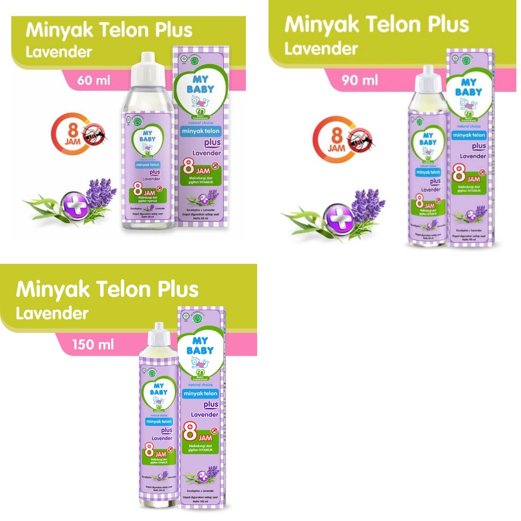 MY BABY minyak Telon 60ml, 90ml, 150ml 8jam anti nyamuk