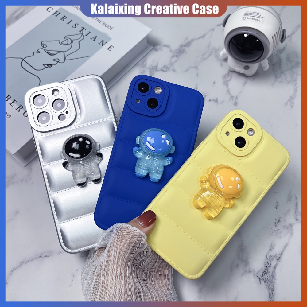 Casing iPhone 14 Max 14 Pro Max 13Pro 12 ProMax 11Pro Xs Max Xr X Xs Motif Astronot Anti Sidik Jari