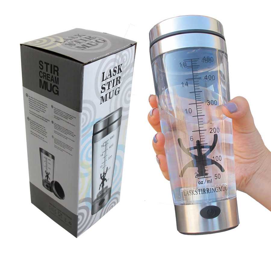 TD-DPR LASKSTIRMUG Botol Minum Protein Electric Shaker 480 ml - 1505