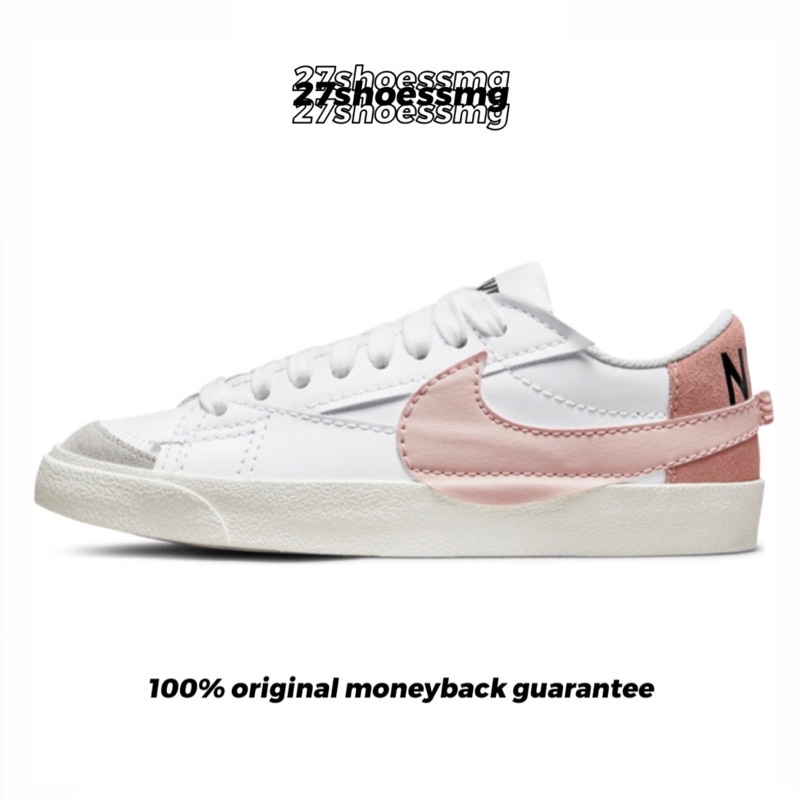 Nike Blazer Low 77 Jumbo White Pink Oxford Rose Whisper 100% Original Resmi