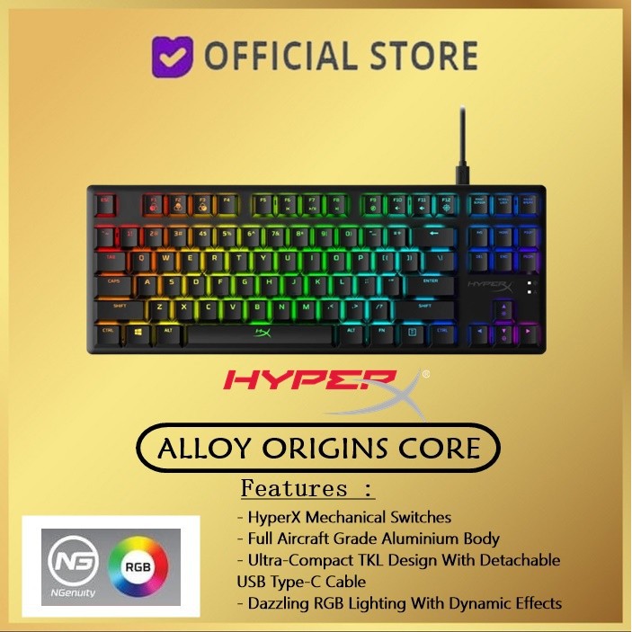 HyperX Alloy Origins Core RGB TKL Mechanical Gaming Keyboard