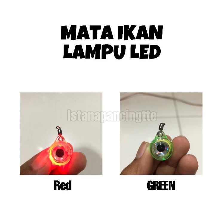 MATA IKAN LAMPU LED COLOR : RED / GREEN