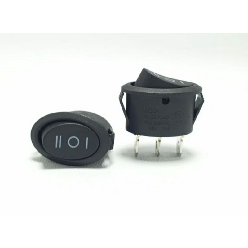 SWITCH OVAL KCD1 ON-OFF-ON