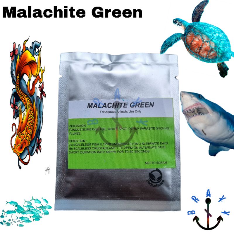 Malachite Green Obat jamur ikan Original 5gram