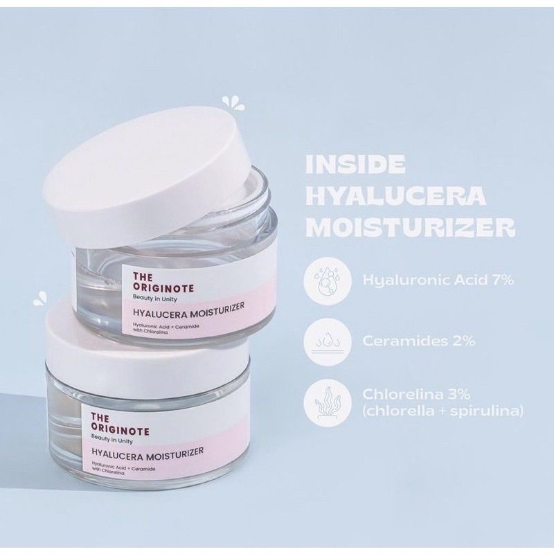 READY - BPOM ORIGINOTE HYALUCERA MOISTURIZER THE ORIGINOTE PELEMBAB WAJAH WATERY GEL EYE SERUM SERUM MATA