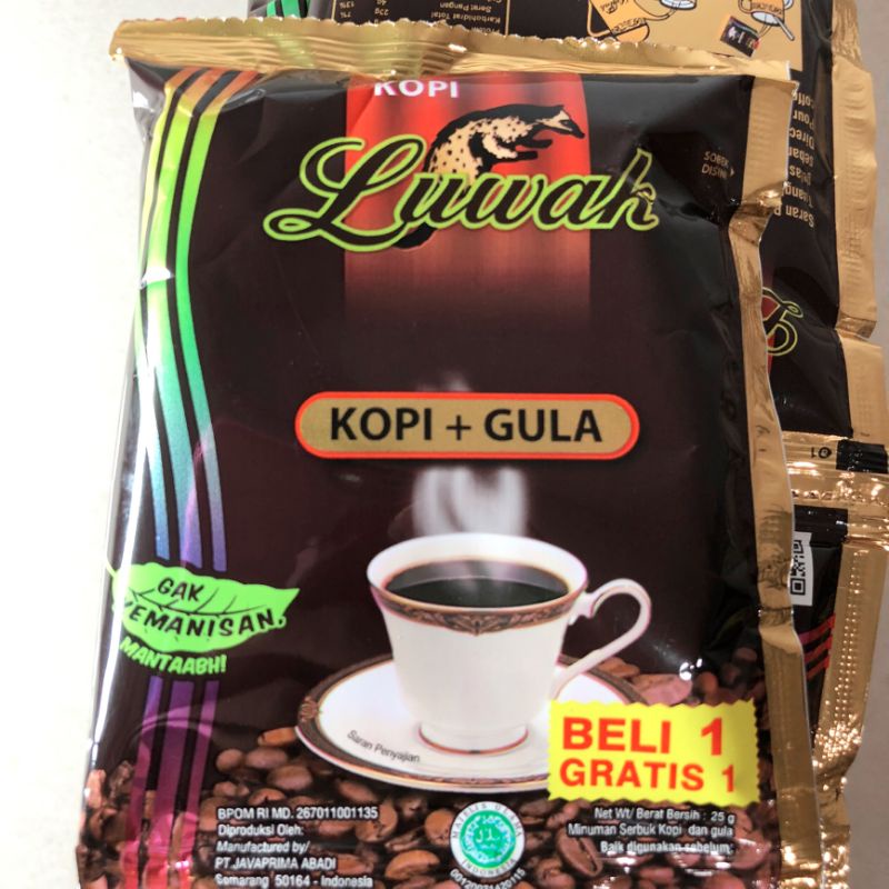 KOPI LUWAK - KOPI GULA - LUWAK KOPI HITAM SACHET