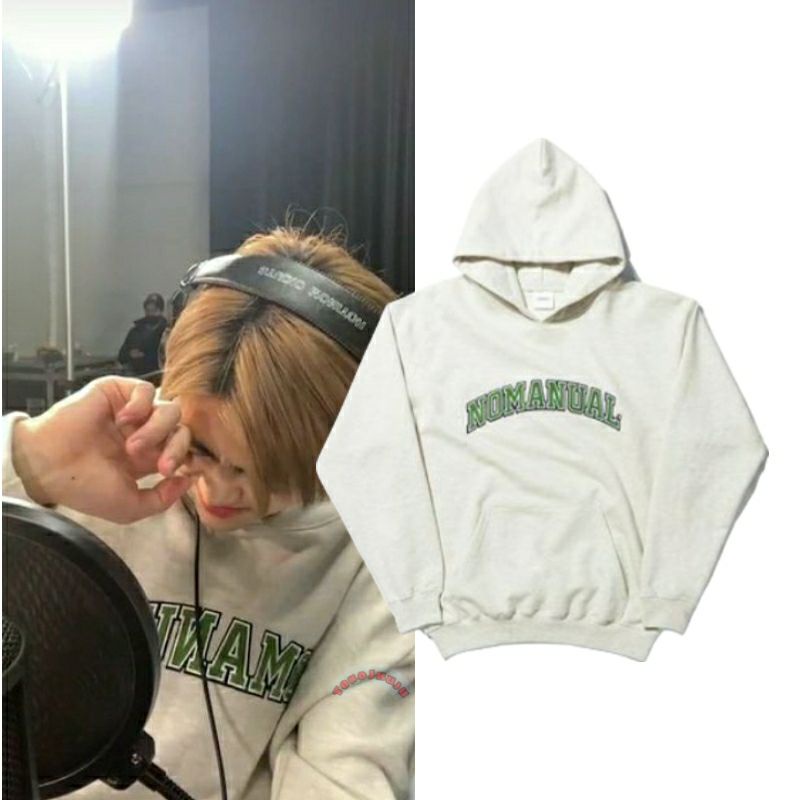 Hoodie Jumper Jaemin NCT NOMANUAL SABLON HIJAU