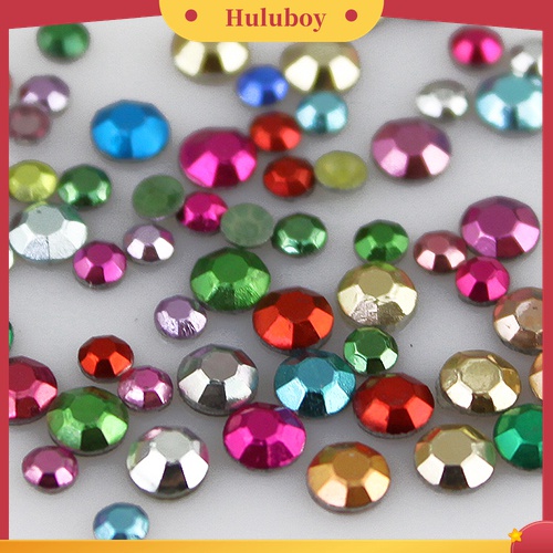 Huluboy Huluboy♡ Roda Isi Stiker Kuku Warna Warni Untuk Dekorasi Manicure DIY
