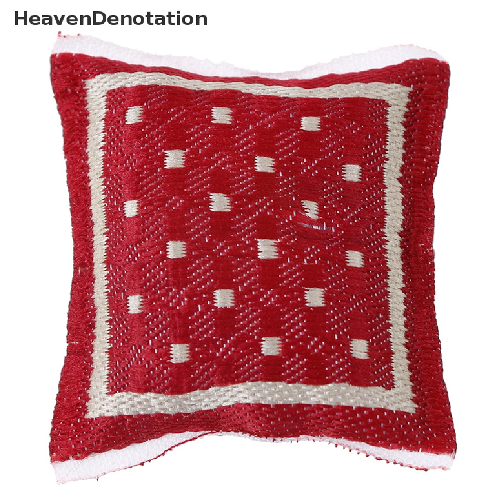 [HeavenDenotation] 1:12 Dollhouse turkish square pillow cotton linen core miniature accessories