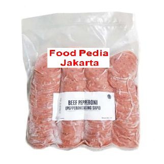 

PEPPERONI BEEF / DAGING SAPI PEPERONI 500 GR HALAL TOPPING PIZZA HALAL PREMIUM