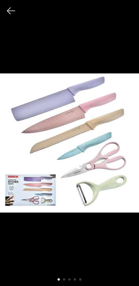 Pisau Isi 6 Pisau Set Pisau 6 In 1 Pisau Keramik