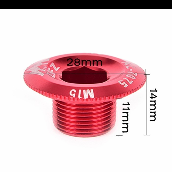 Tutup crank arm HT2 M18 M19 M20 hollowtech 2 baut kiri sepeda penutup meroca shimano litepro