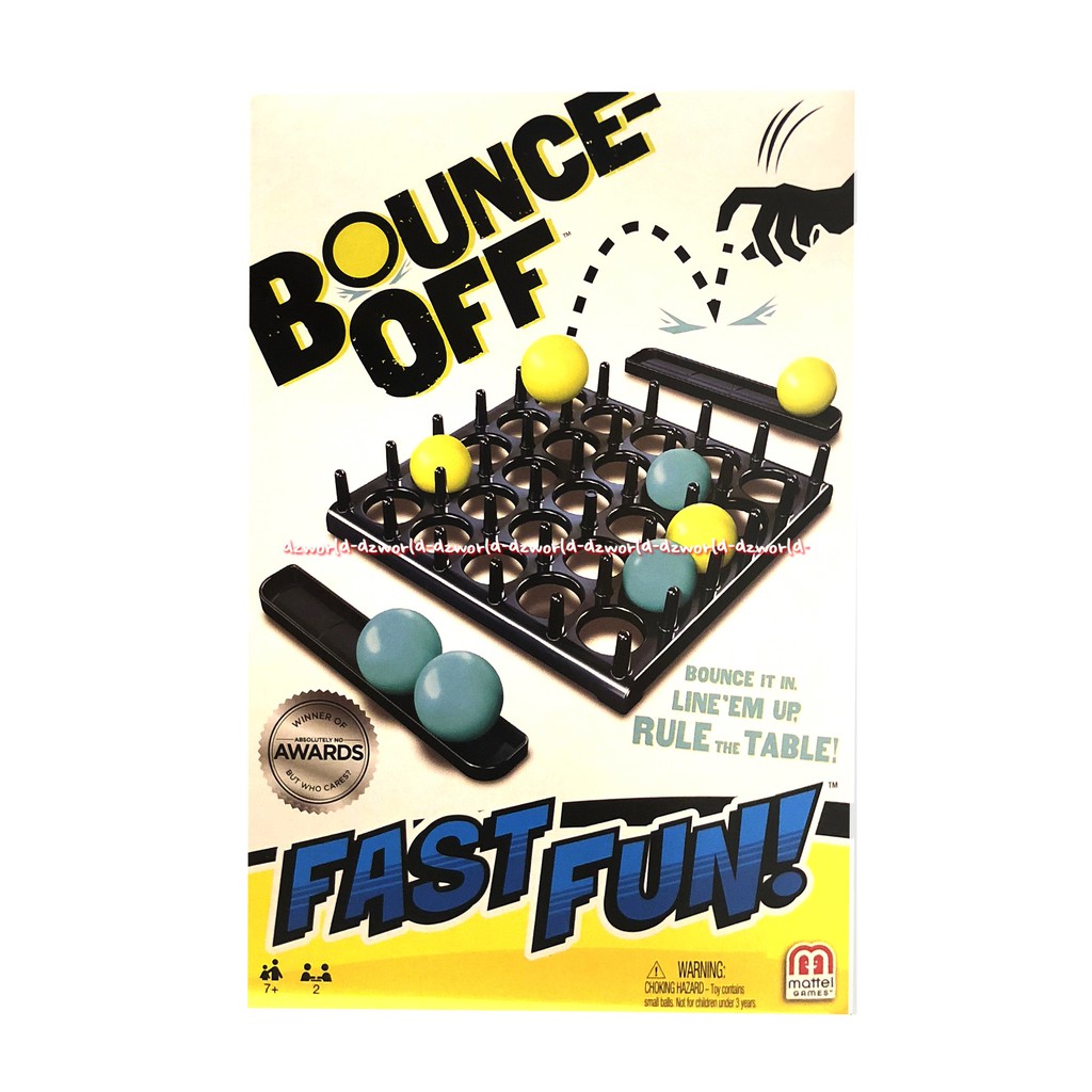 Bounce Off Fast Fun Permainan Rule And Table Bounce off fast fun Mattel permainan strategi anak Bounceoff