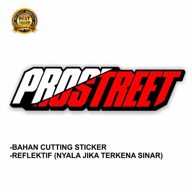 stiker prosstreet  stiker motor cutting tumpuk 3 warna stiker prostreet  body motor nmax aerox pcx