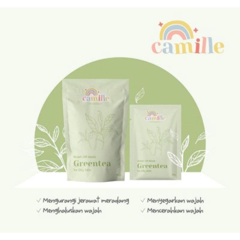 【Offline Store】CAMILLE BEAUTY Masker Wajah WashOff Mask | Little Pop Facemist | Strawberry Yogurt Body Scrub | Masker Skincare Bodycare Pemutih Wajah Tubuh Organik BPOM