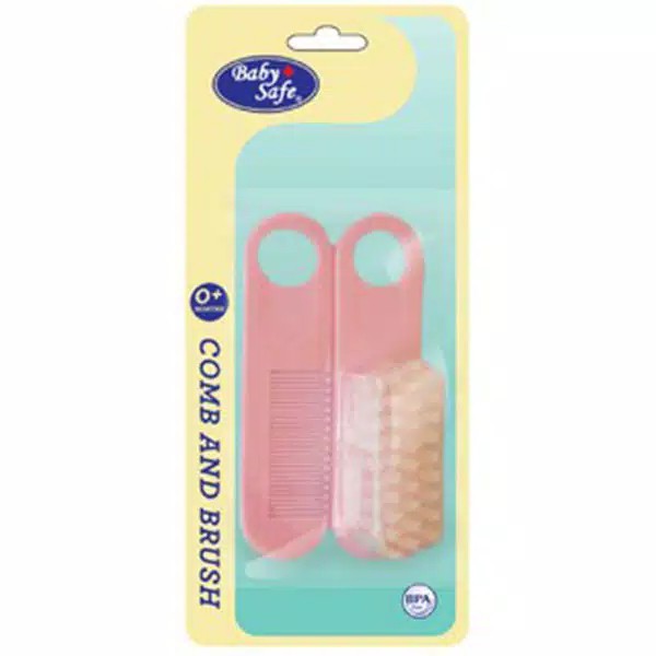 Sisir Sikat Bayi Baby Safe BD195 Comb and Brush- bayi online shop