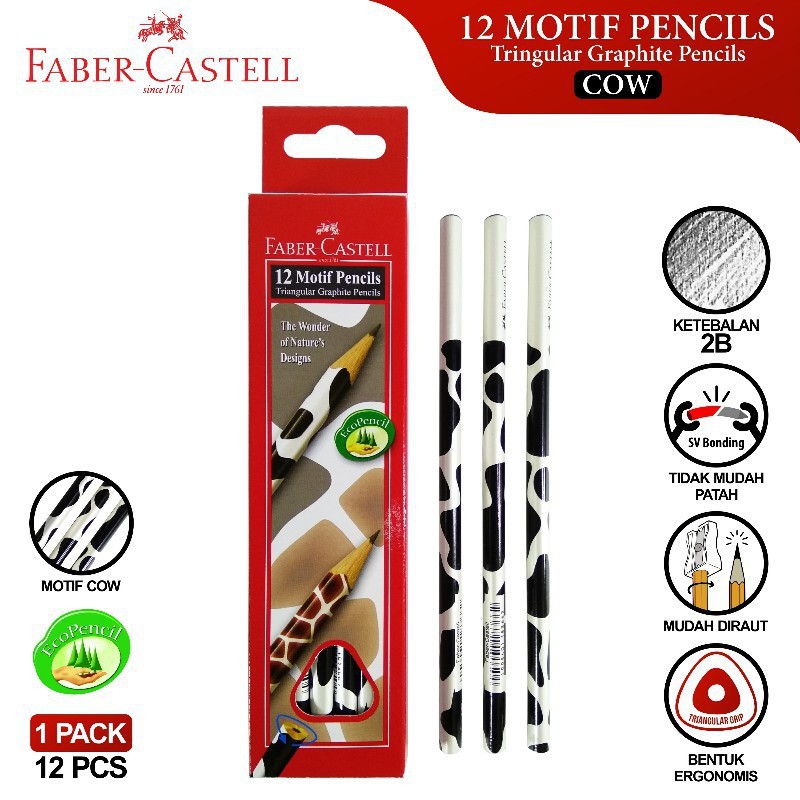 

Faber-Castell Pencil Motif Cow Pack 12