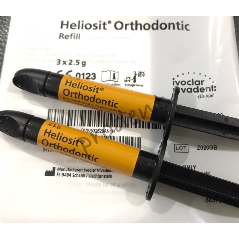 Heliosit Orthodontics Bonding Light Cure/ Lem Ortho / Lem Behel Gigi / Lem Bracket Ivoclar Vivadent