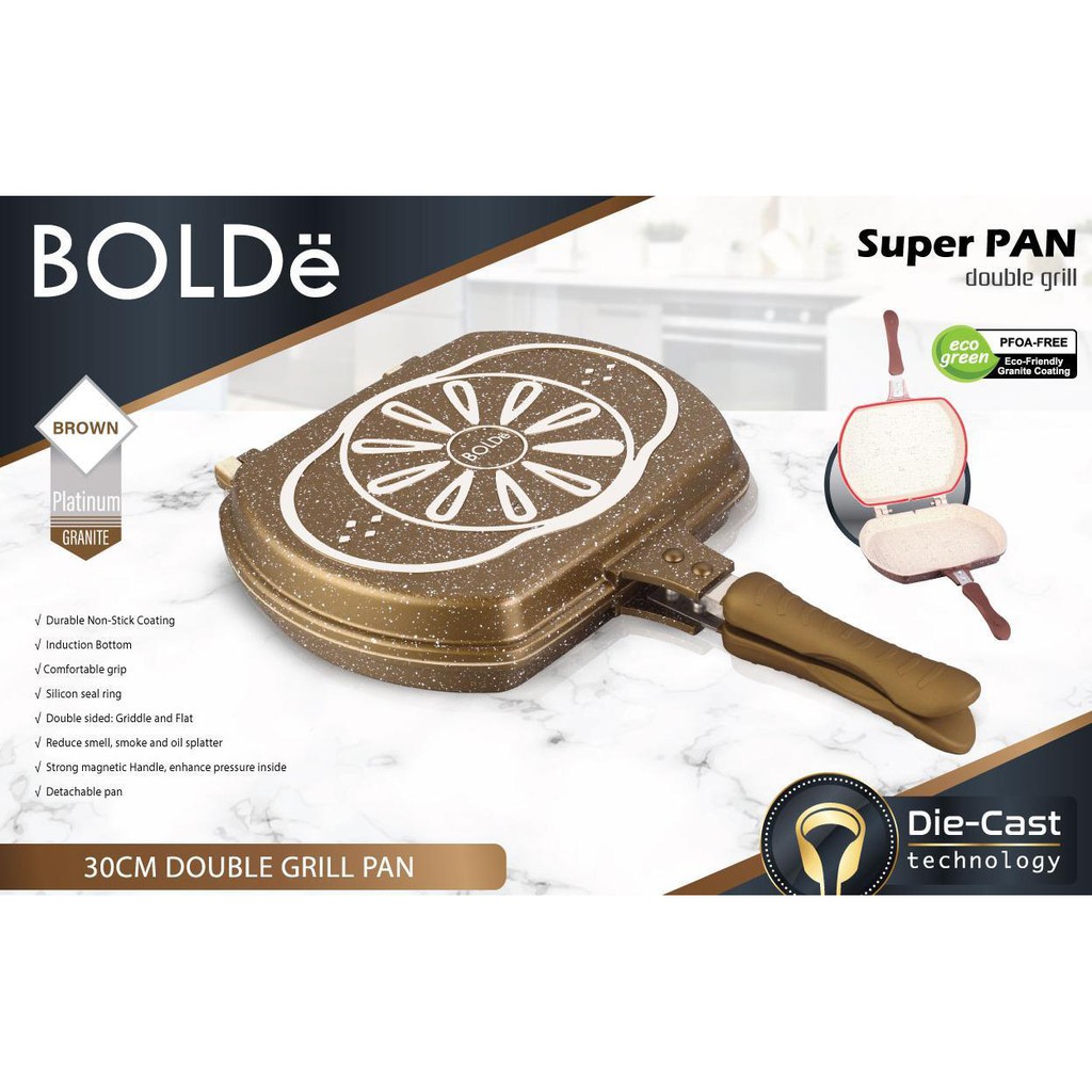 Double Grill Pan BOLDe 30 cm - GOLD Series