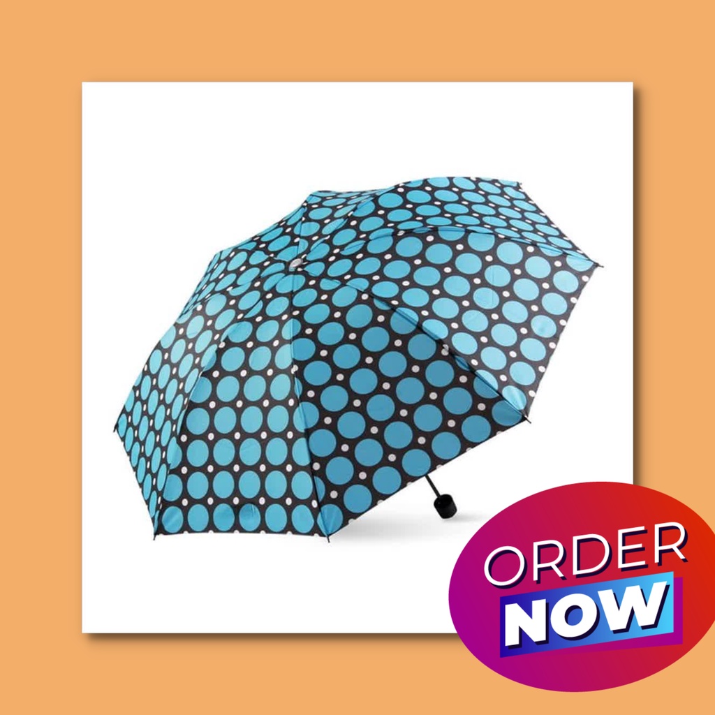 Umbrella Payung Lipat Motif Unik Cantik Loko Orignal Big Polka New Polkadot Ke158