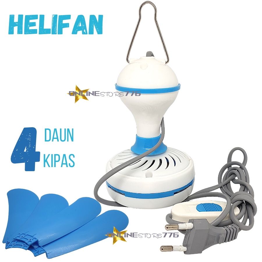 Kipas Angin - Kipas Angin Gantung - Kipas Gantung - Kipas Angin Gantung Plafon - Helifan 30Watt