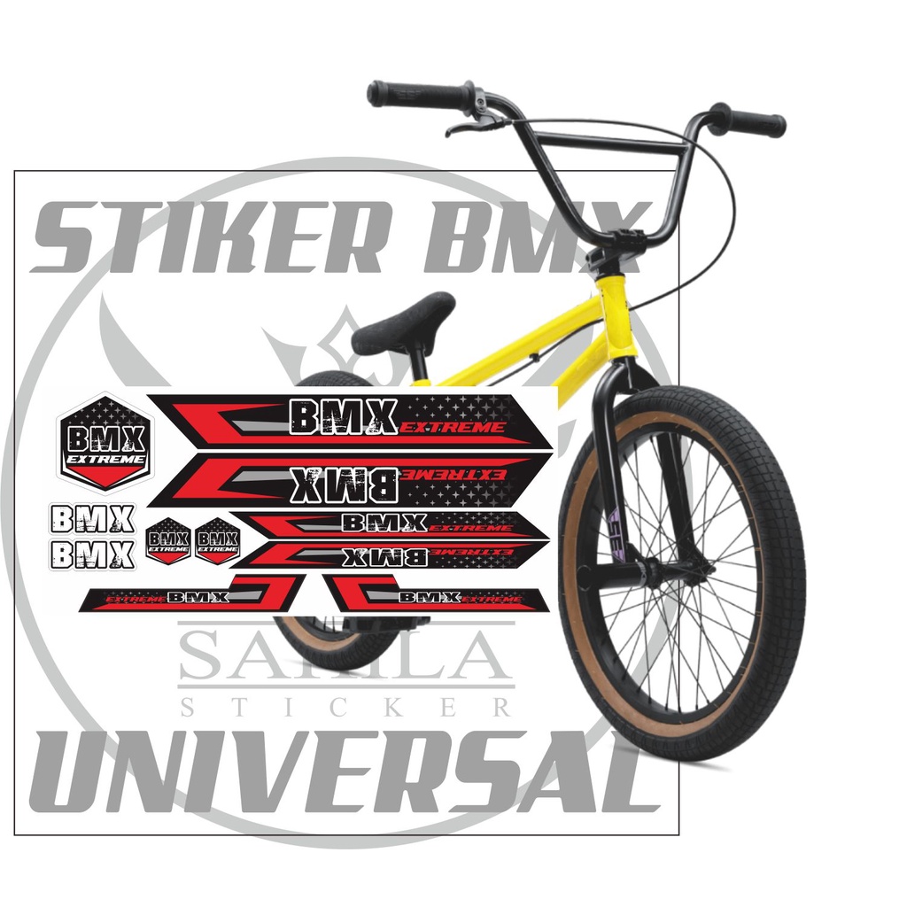 STIKER SEPEDA BMX / STRIPING VARIASI SEPEDA BMX EXTREME 02 VARIASI  / STIKER SEPEDA BMX 02 01