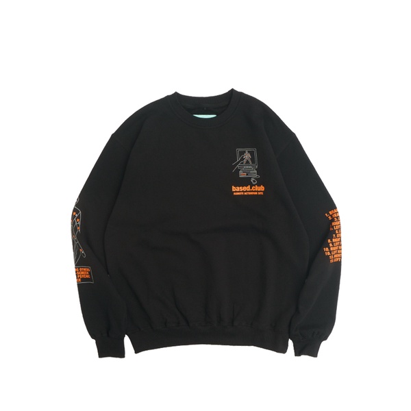 Based Club Force Sweater Crewneck Hitam